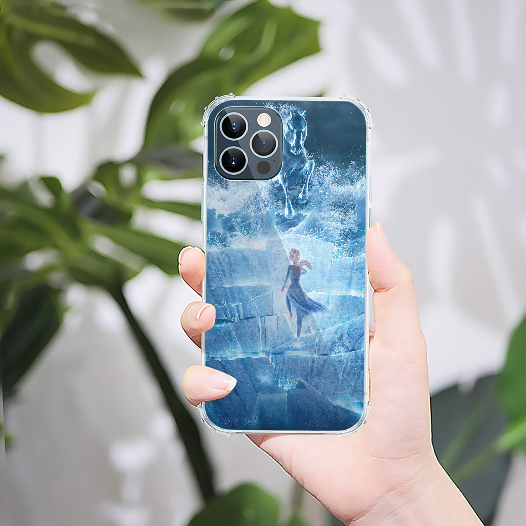 （画像用） アナと雪の女王 アンナ エルサ Frozen Anna Elsa 【iPhone 12シリーズ対応】透明スマホケース（クリアソフトケース）